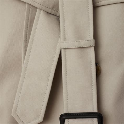 double cotton twill burberry|Long Cotton Blend Trench Coat in Heron .